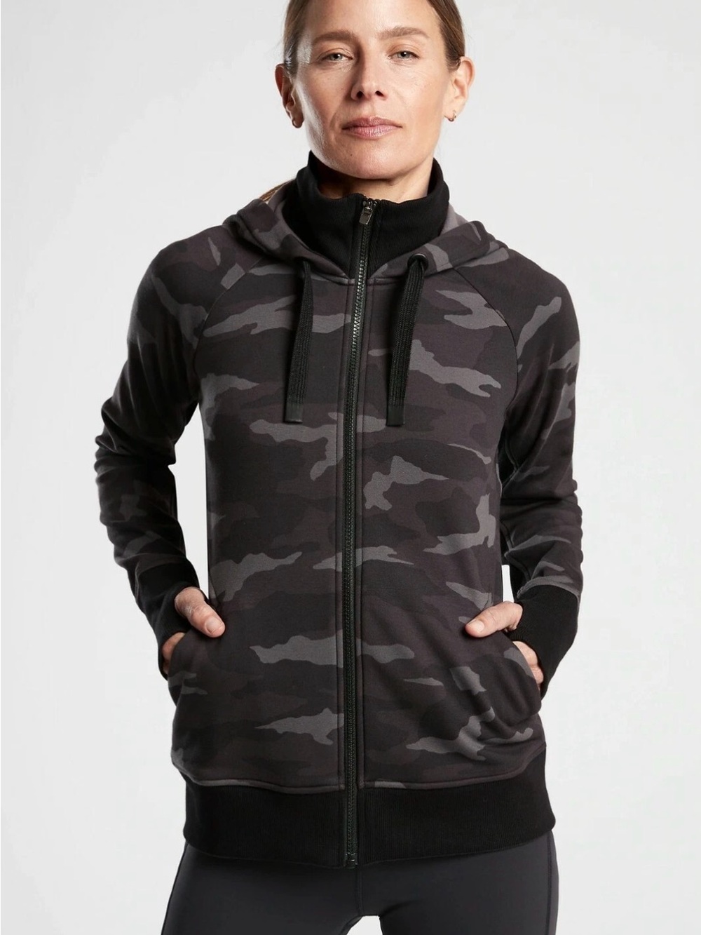 Athleta Triumph Printed Hoodie Jacket